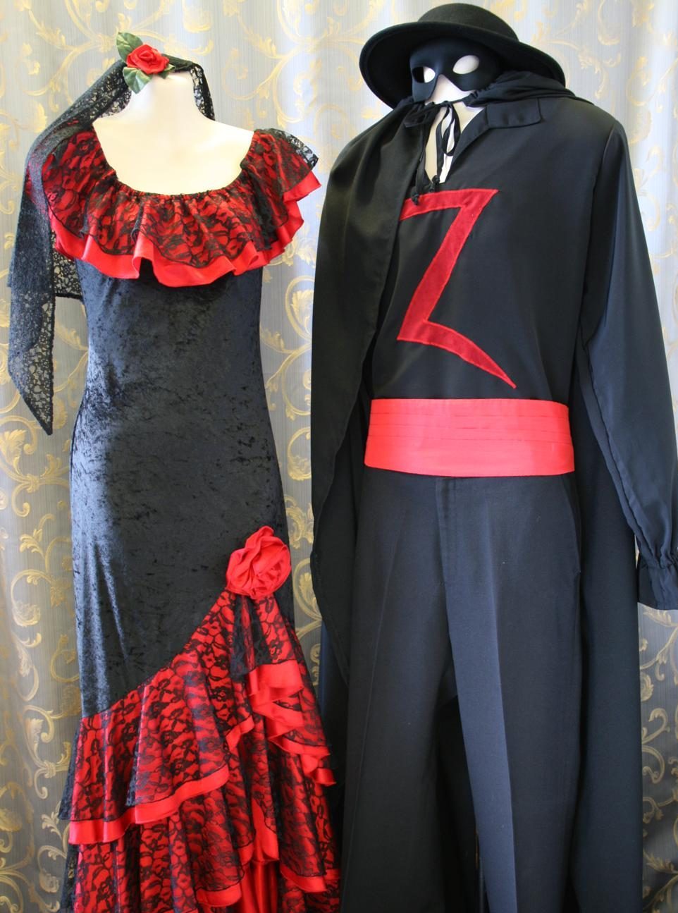 Spanish Costumes From Bullfighters And Senoritas To Zorro Acting The Part