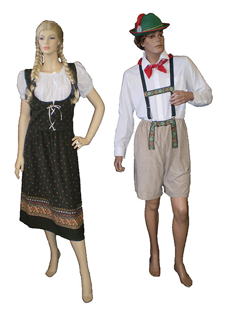 Oktoberfest costumes German/Austrian/Swiss/Bavarian