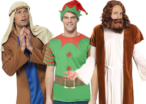 A selection of Christmas costumes available